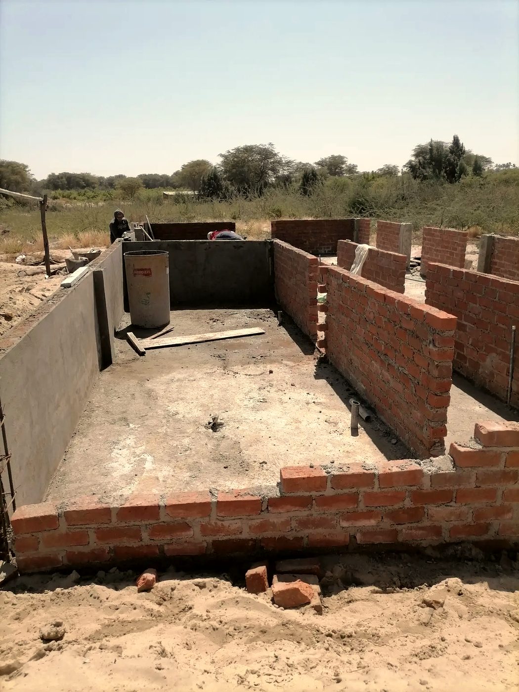 Corrales nuevos en construcción